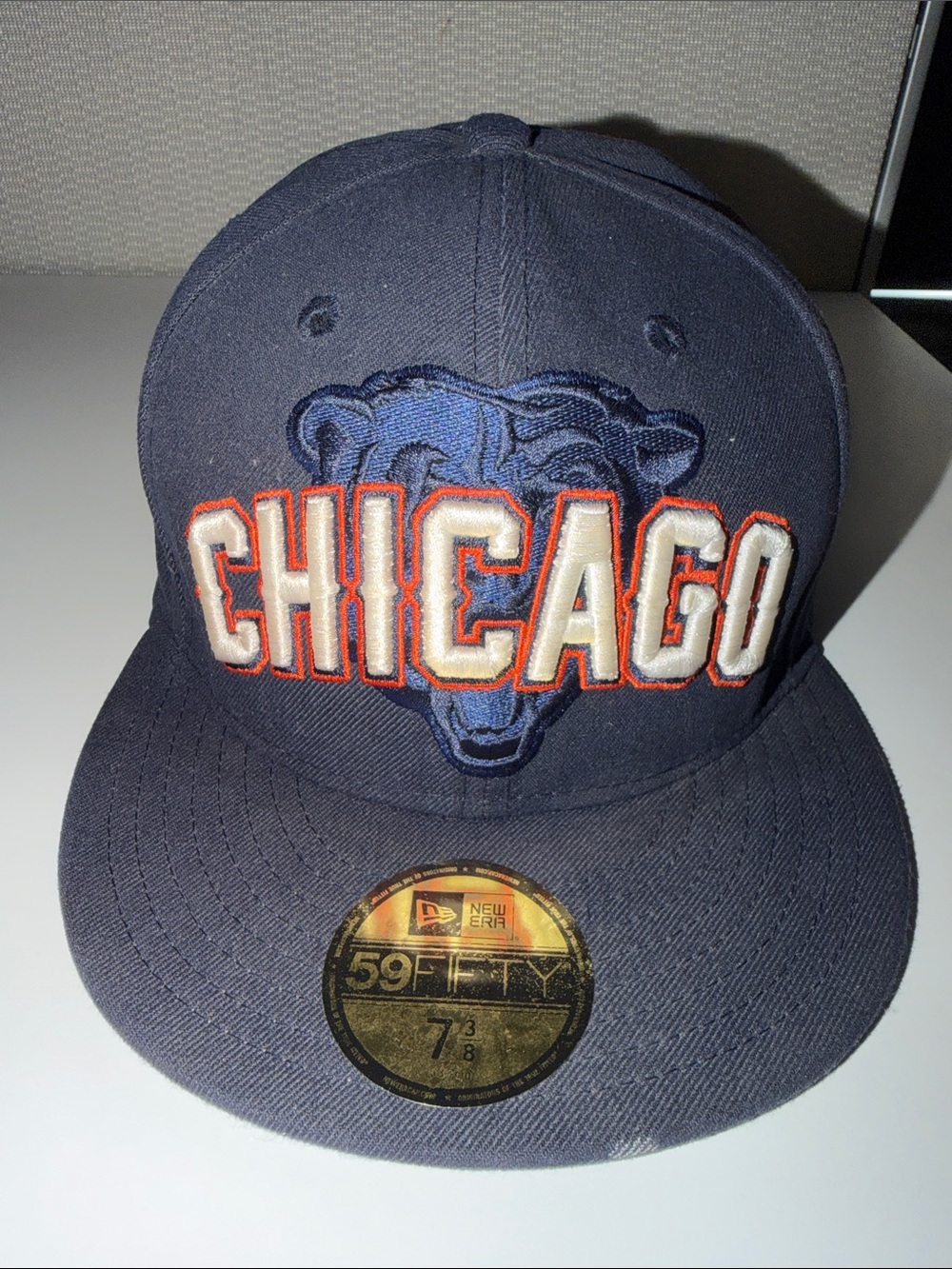 New Era Chicago Navy and Orange Fitted Cap
